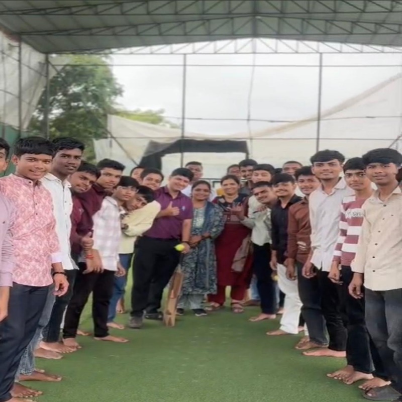 Nilkanth Polytechnic students at a campus activity